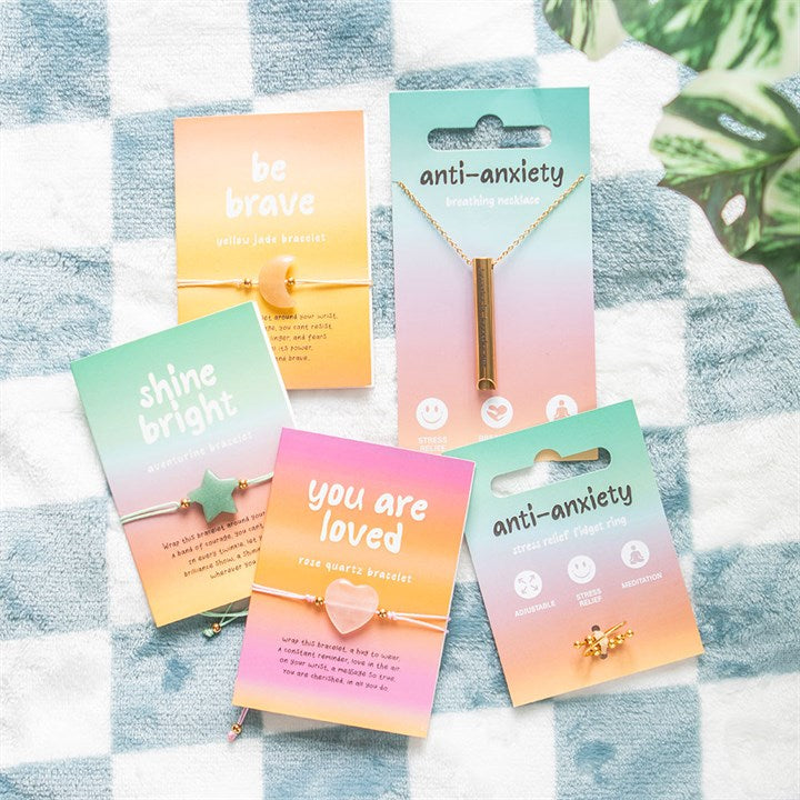 *Gold Tone Anti-Anxiety Breathing Metal Necklace (20/40)