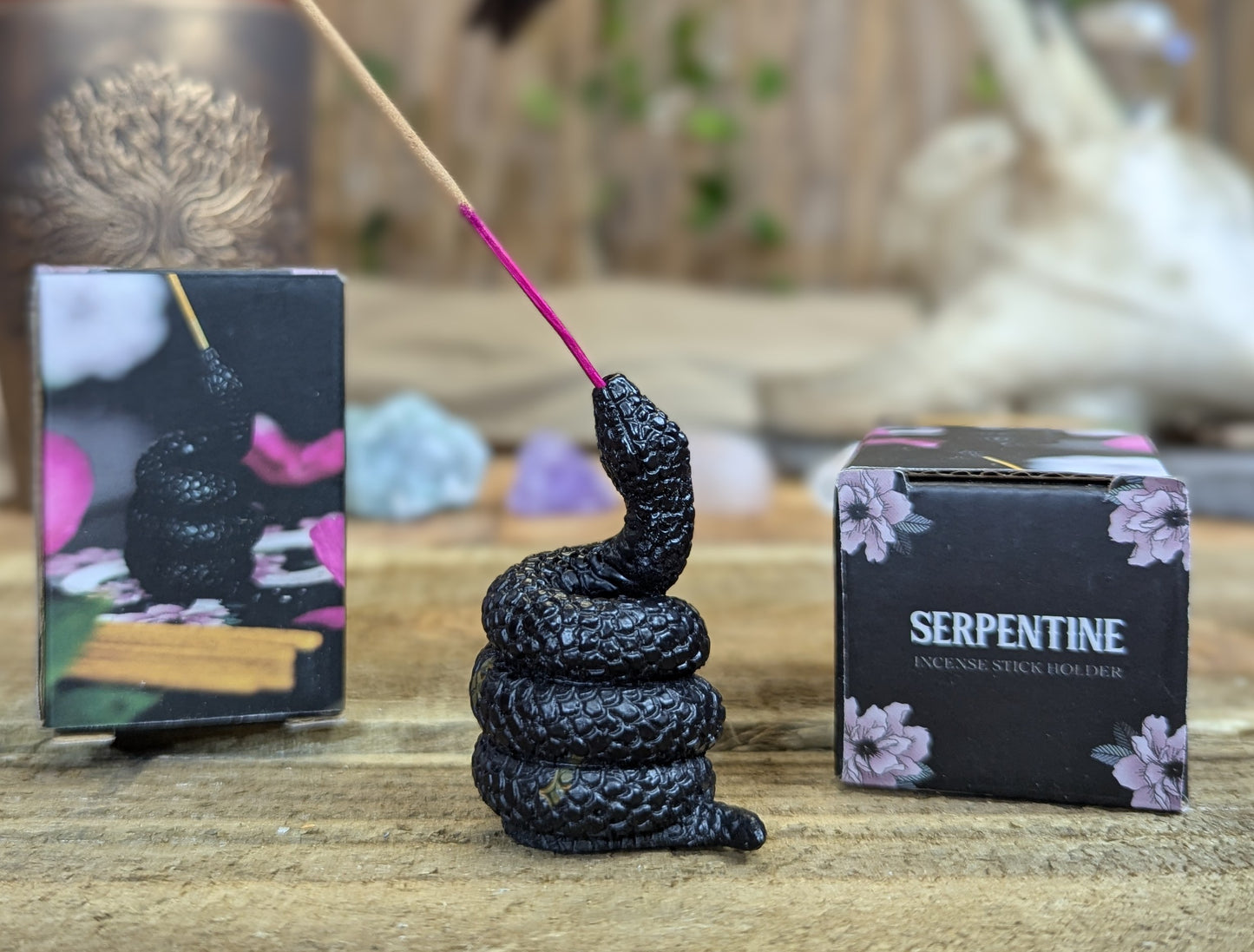 Snake incense holder