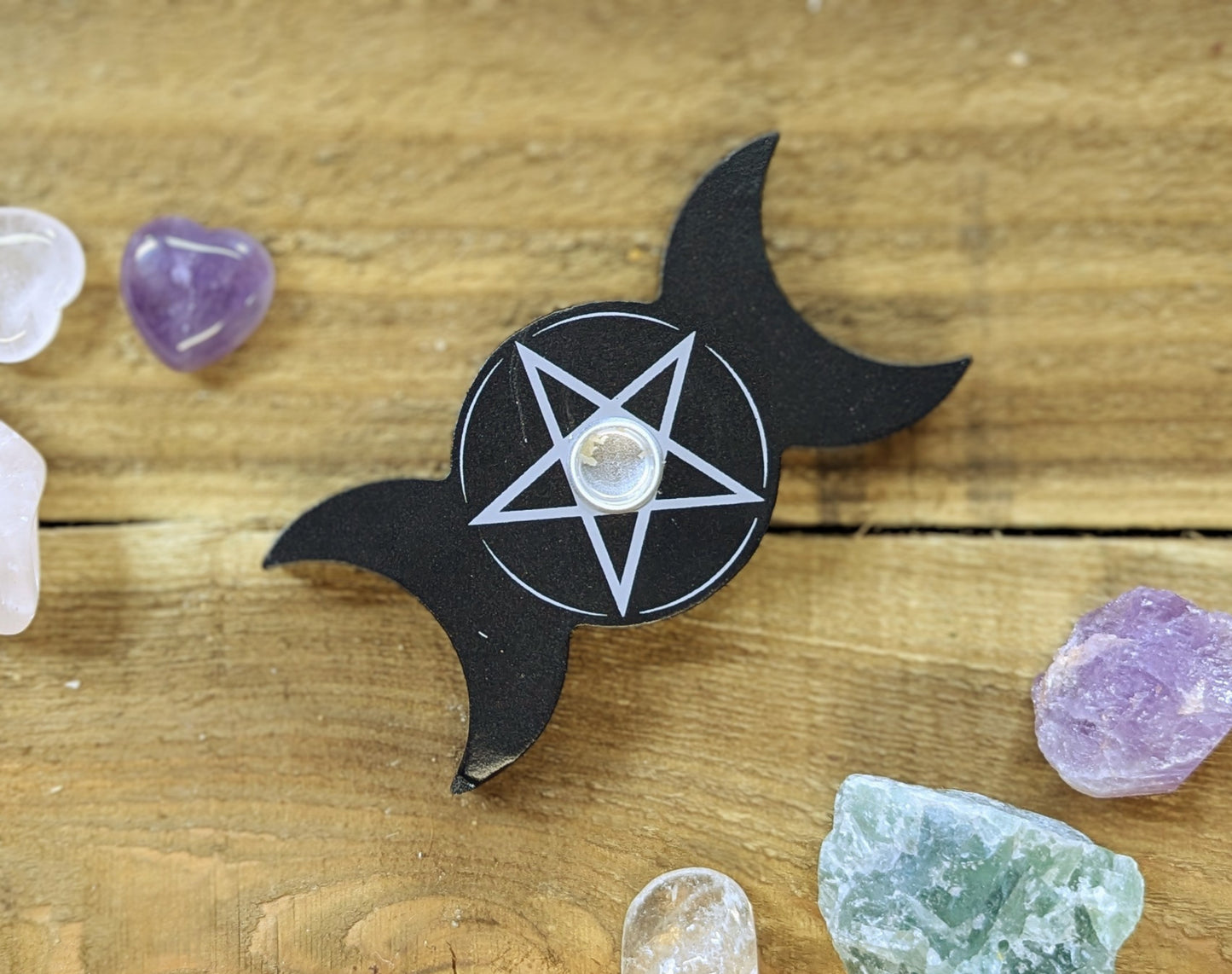 Triple moon Candle Holder