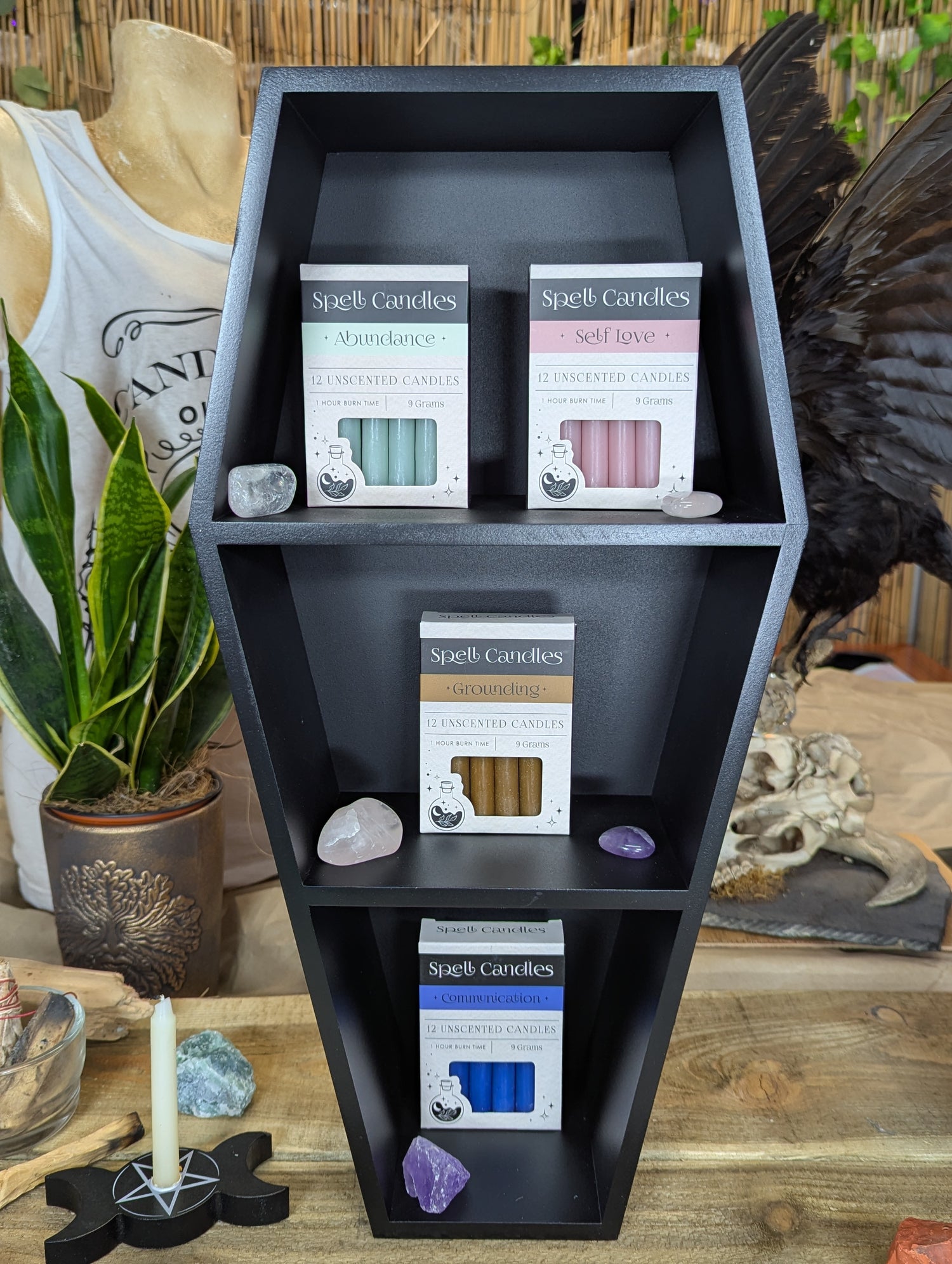 Candles, burners and incense