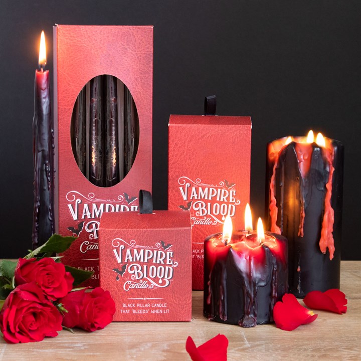 *Large Vampire Blood Wax Pillar Unscented Candle (4/16)