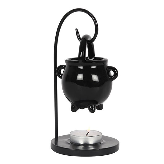 *Hanging Ceramic Cauldron on Metal Base Oil Burner (12/24)