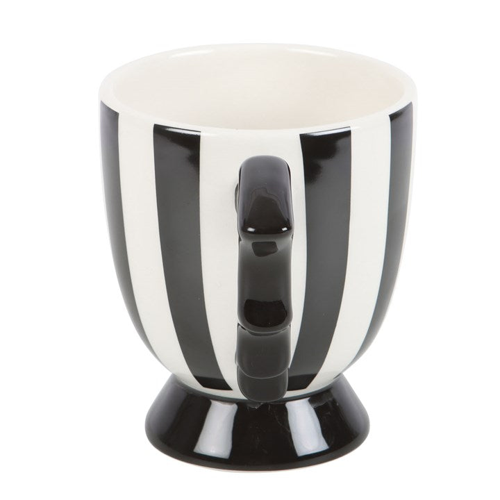 *Striped Ceramic Teacup (12/36)