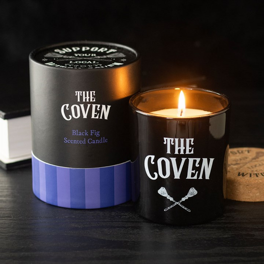 *The Coven Black Fig Scented Glass Candle with Cork Lid (12/24)