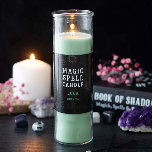 Luck Green Tea Magic Spell Tube Candle