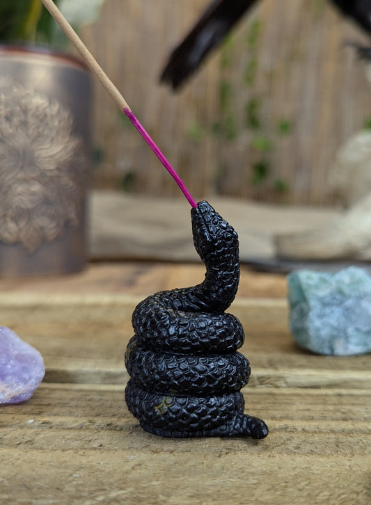 Snake incense holder