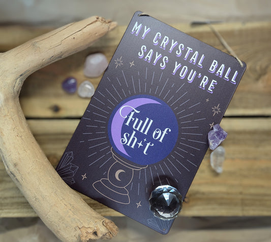 My crystal ball says... Hanging sign